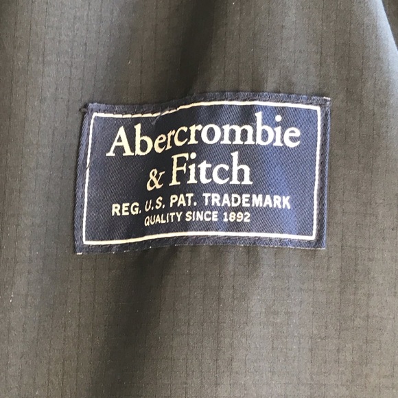 Abercrombie & Fitch Full Zip Black Utility Jacket Men's Large Warm Fleece Lined - Picture 10 of 16